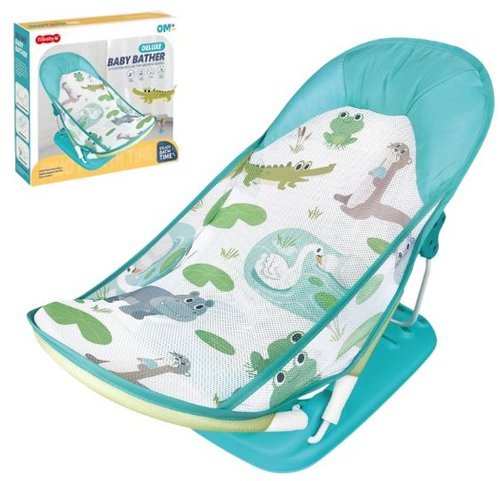 rdkirqjtun-lg-3.jpg Cadeira de Balanço Assento Suporte de Banho Infantil Deluxe - Verde