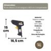 Pistola de Cola Quente Grande Bivolt 15W - Preta