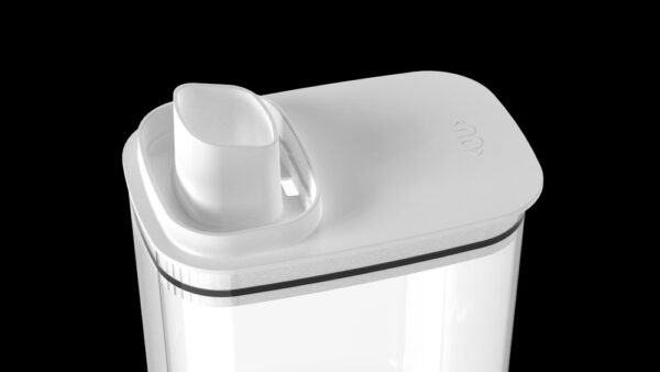 rg1fly2q1sq-xl-1.jpg Dispenser Sabão Flow 1,5L Transparente Silicone Vedação Sistema Evita Desperdício
