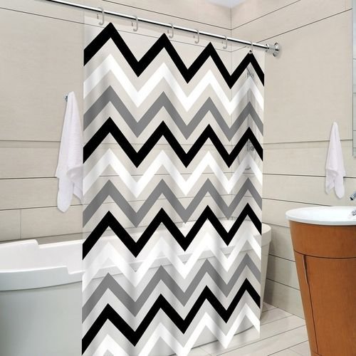 rhxcp28ddan-lg.jpg Cortina de Box Zig Zag Preto e Branco c/ gancho