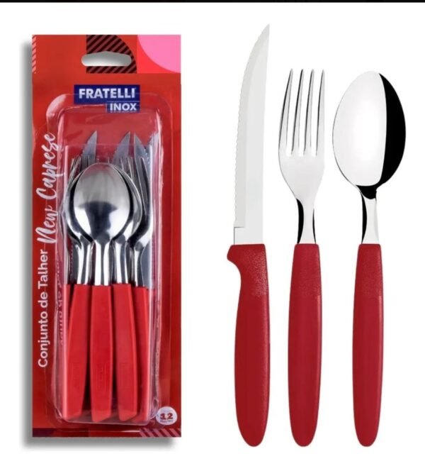 rkfhrf557n-xl-1.jpg Conjunto de talheres inox c 12 peças/ Vermelha