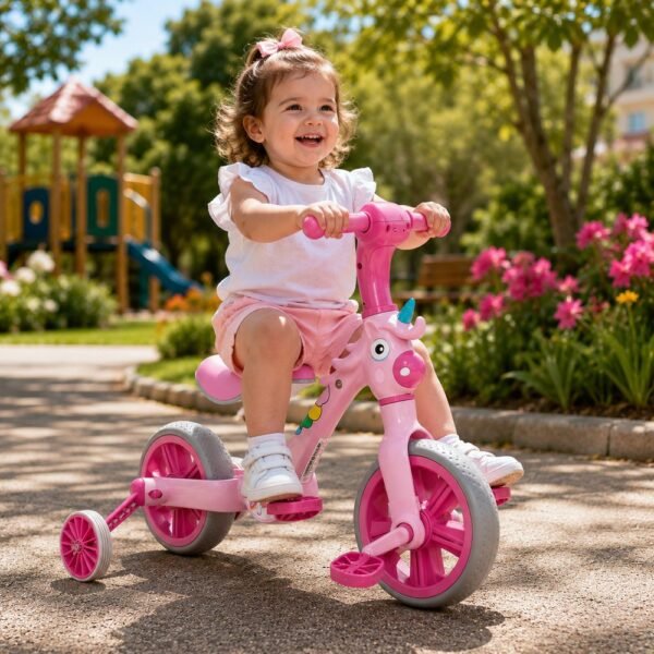sdeidfjm9pf-xl-1.jpg Bicicleta infatil com rodinha unicórnio - Rosa