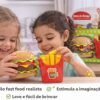 Kit Comidinha Infantil Hambúrguer Batata Brinquedo Cozinha