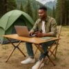 Mesa Dobrável Camping - Bege