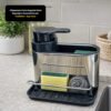 tifmudfh1d-xl-1.jpg Dispenser Com Suporte Para Esponja e Acessórios de Cozinha - Aço Inox