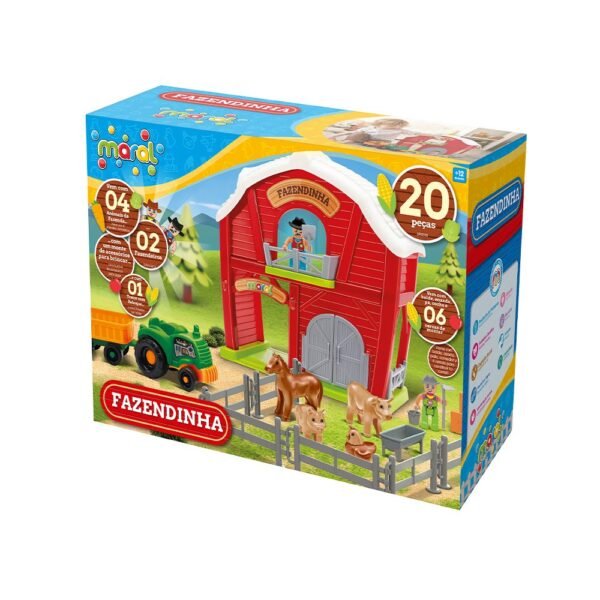 tko2h8td6nb-xl-1.jpg Brinquedo Fazendinha 21 Peças - Vermelha