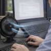 Ventilador De Mesa Portátil USB Silencioso Compacto - Sortida