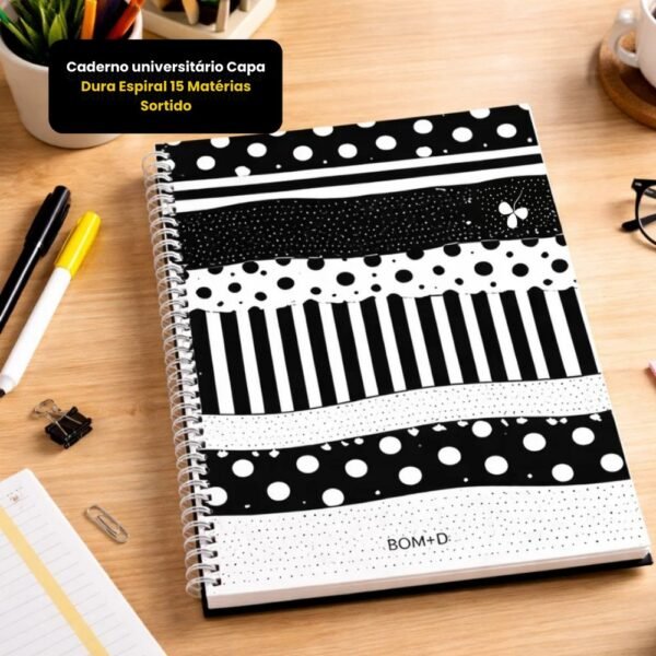 Caderno universitário Capa Dura Espiral