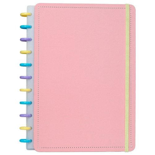 Caderno Disko Tutti Frutti Grande G Capa Dura Disco Reposicionável Escolar