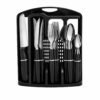Conjunto de Talheres Caprese 26 Peças - Preta