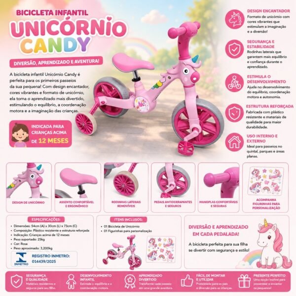 u4eq07fow1-xl-1.jpg Bicicleta infatil com rodinha unicórnio - Rosa