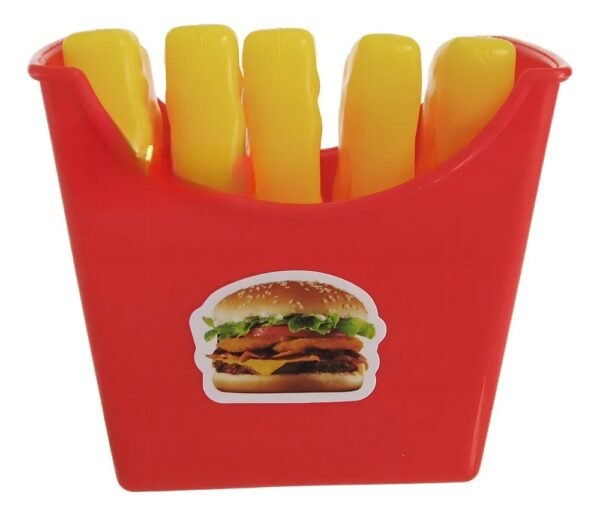 Kit Comidinha Infantil Hambúrguer Batata Brinquedo Cozinha