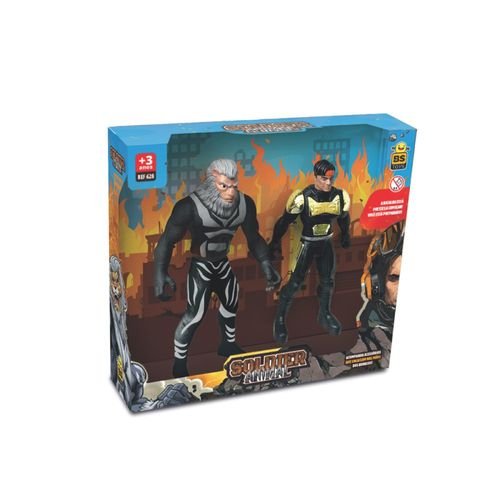 v4wprsb09le-lg-3.jpg Kit Brinquedo Infantil Super Herói Animal War - Sortido