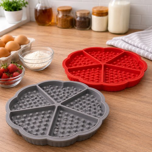 v5piwfqu7ac-lg-2.jpg Forma de Silicone Waffle 5 divisórias / Sortido