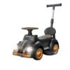 Carrinho fusca infantil com luzes e empurrador - Preto