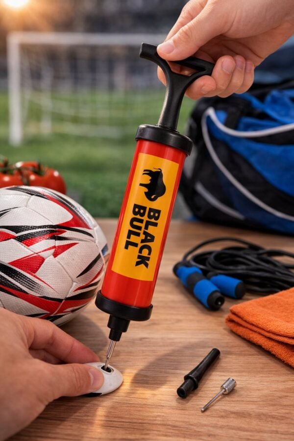 Bomba de Ar Manual com Bico - Amarela