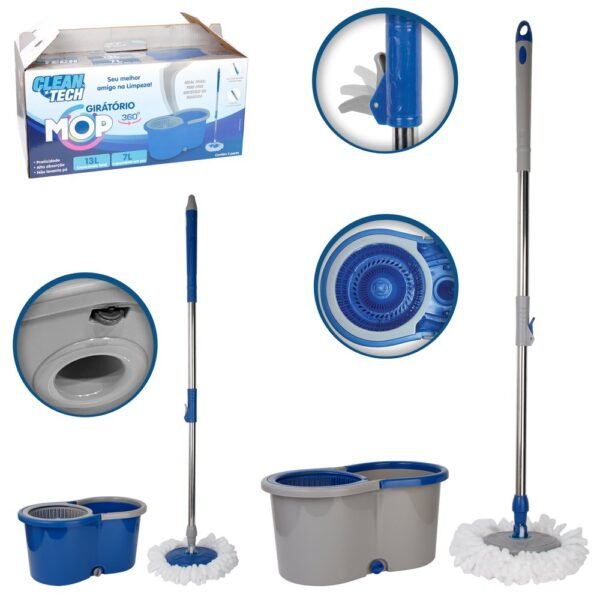 Mop Giratório com Alça 13 Litros - Sortida