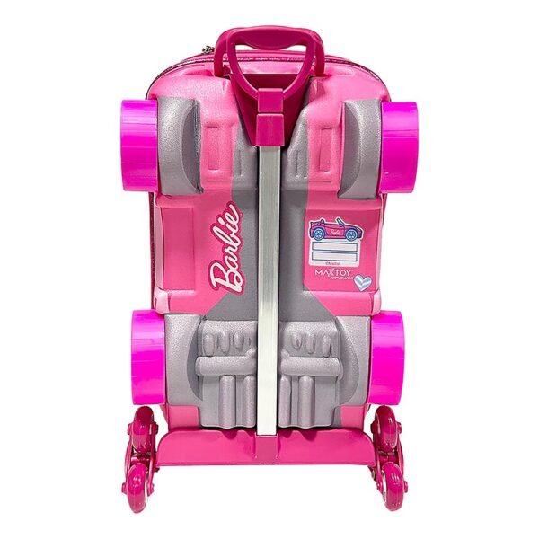 Mala Infantil Barbie Conversível 3D com Rodinhas - Rosa