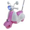 Moto Elétrica Infantil com Empurrador - Rosa