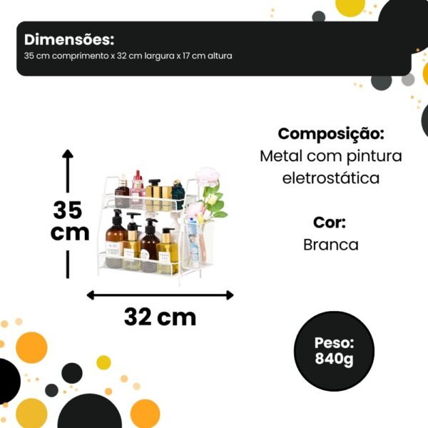 w8nnyjm5ngl-xl-1.jpg Organizador Multiuso 2 Andares Aramado - Branca