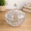 Bomboniere Diamond de Vidro com Tampa 19,5cm