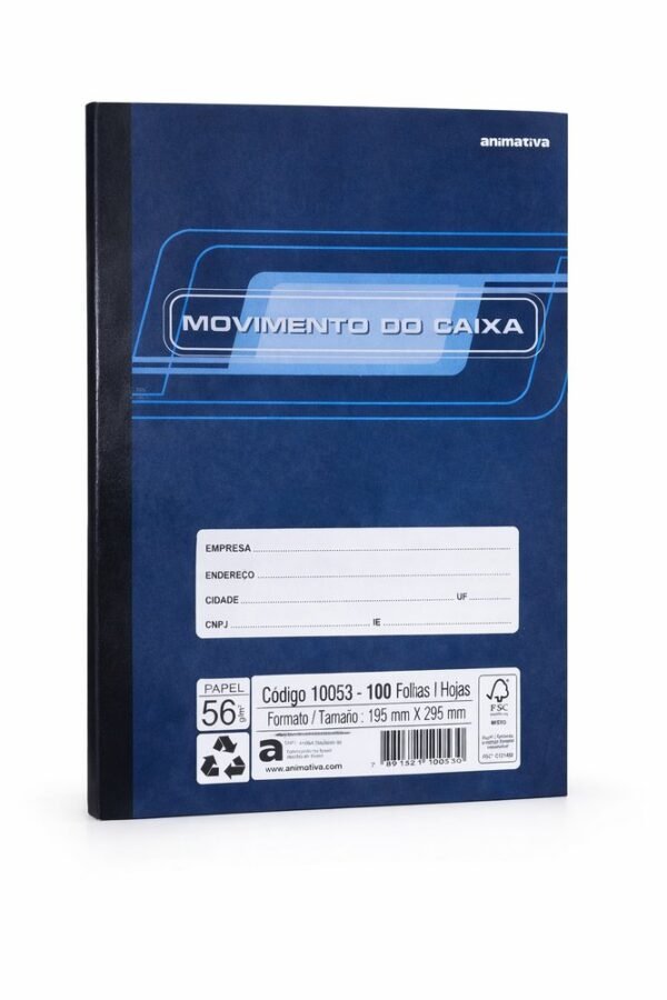 Livro Movimento do Caixa 100 Folhas