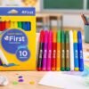 woqj8dvx3b-lg-3.jpg Conjunto 10 Canetinhas Hidrográficas Laváveis Coloridas Escolares