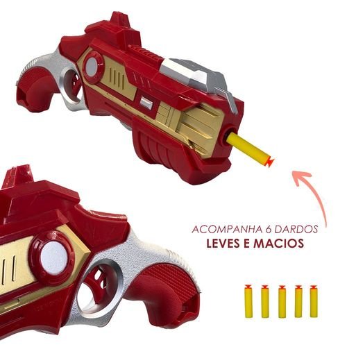 x62y8pmmerq-lg.jpg Kit Pistola Lançadora Dardos com Máscara