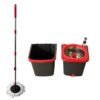 Mop Giratório Duo 360° Powermaid com Balde Duplo e Centrífuga em Aço Inox