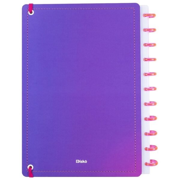 Caderno Finger Heart Disco Reposicionável Grande G Capa Dura Disko