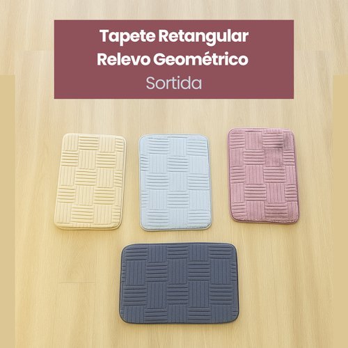 xcvmpie33z-lg-3.jpg Tapete Retangular Relevo Geométrico - Sortida