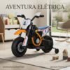 xkqkqr542a9-lg-2.jpg Moto Elétrica Infantil 2 Rodas Com Rodinhas Bateria Recarregável - Laranja