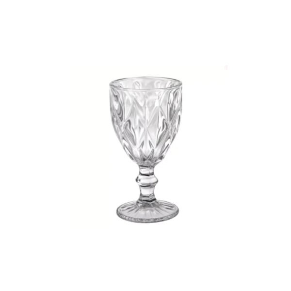 Jogo de Taças de Vidro Diamante 340 ml com 6 peças