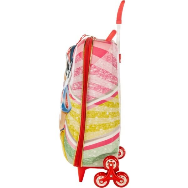 Mala Infantil Branca de Neve 3D com Rodinhas - Multicolorida