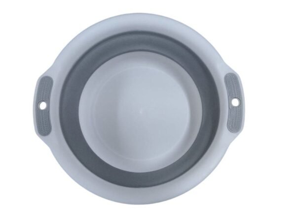 Kit 3 Bacia Retrátil Dobrável Multiuso - Branca