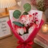 ya8kiayayx-xl-1.jpg Buquê Decorativo Com Rosa Artificial 24cm - Vermelha