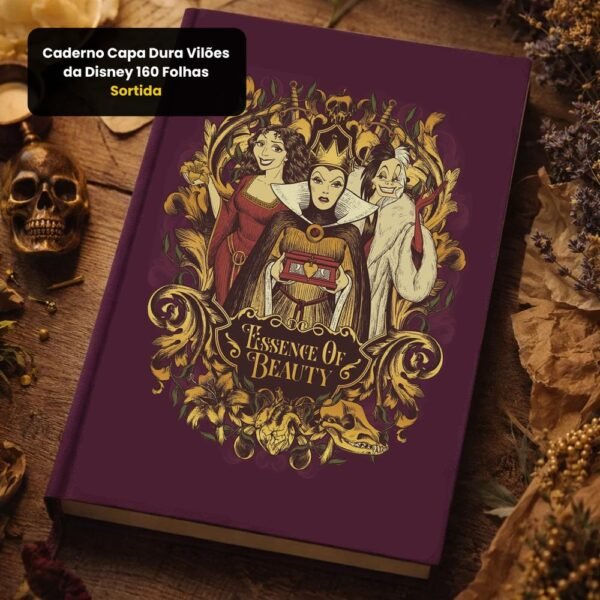 ylxvv1t73y-xl-1.jpg Caderno Capa Dura Vilões da Disney 160 Folhas - Sortida