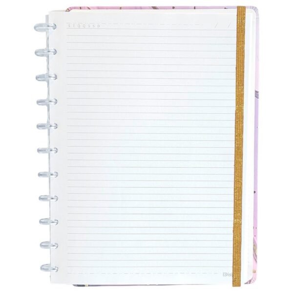 Caderno Gran Lilás Disko Grande G Capa Dura Disco Reposicionável