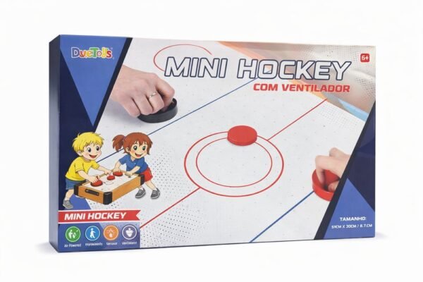 Mini Hockey Mesa Infantil Jogo Air Game Ventilador Elétrico