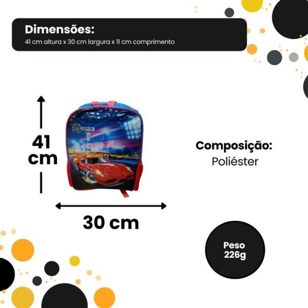 z08yl7edygi-xl-1.jpg Mochila Infantil de Costa Carros - Vermelha
