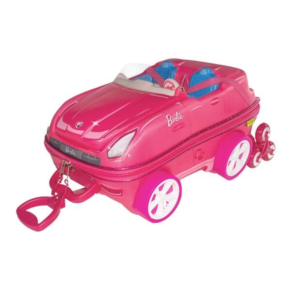 Mala Infantil Barbie Conversível 3D com Rodinhas - Rosa
