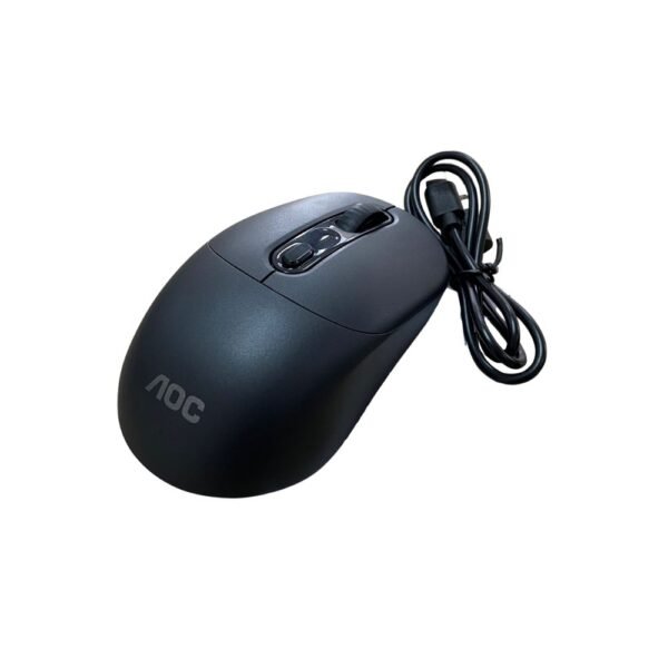 Mouse Para Computador Com Fio e USB - Preta