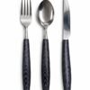 Conjunto talheres 12 peças de inox / Preta