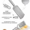 Ralador Inox 24cm Aço Inoxidável Manual Cozinha Queijo Legumes Resistente Durável