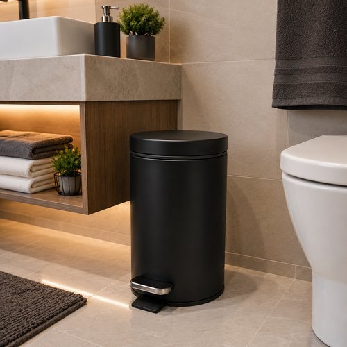 zzud5ijsh2-lg-3.jpg Lixeira com Pedal 3 Litros - Preta