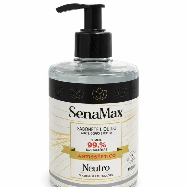0000002805-3 Sabonete liquido para mãos, corpo e rosto antisséptico 500ml - transparente - 3