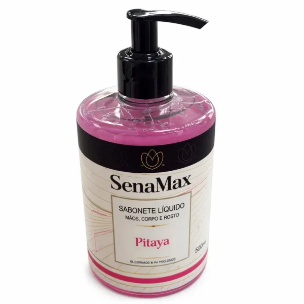 Sabonete liquido para mãos, corpo e rosto Pitaya 500ml - Rosa - 3