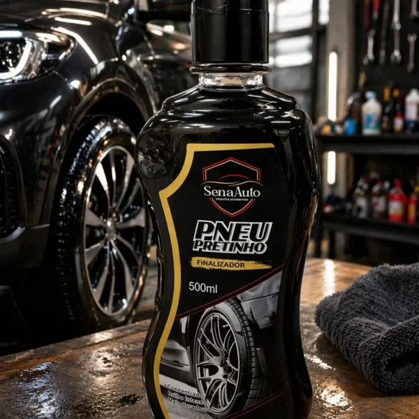 Finalizador automotivo para pneus 500ml - Preta