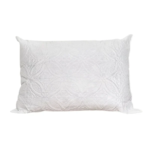 Travesseiro de Poliéster Multivix Mácio Suporte Firme com Capa Matelada 50cm x 70cm - Branco - 2