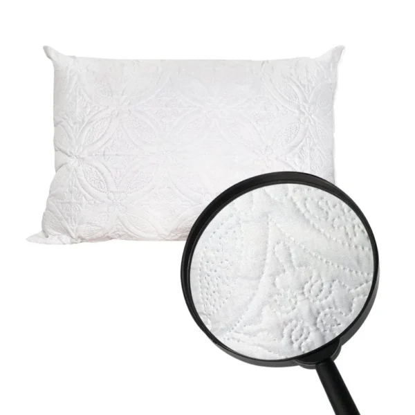 Travesseiro de Poliéster Multivix Mácio Suporte Firme com Capa Matelada 50cm x 70cm - Branco - 5